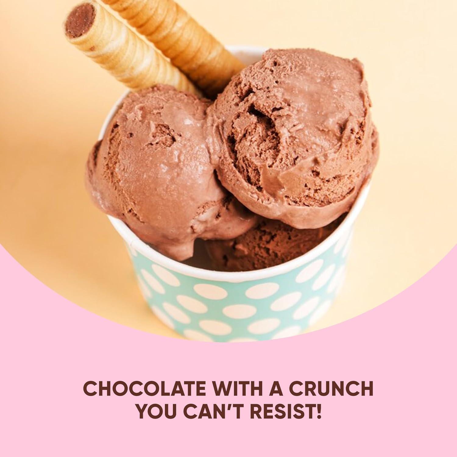 Freeze Dried Chocolate Ice Cream | Crispy Dessert Bites (2.5 oz)
