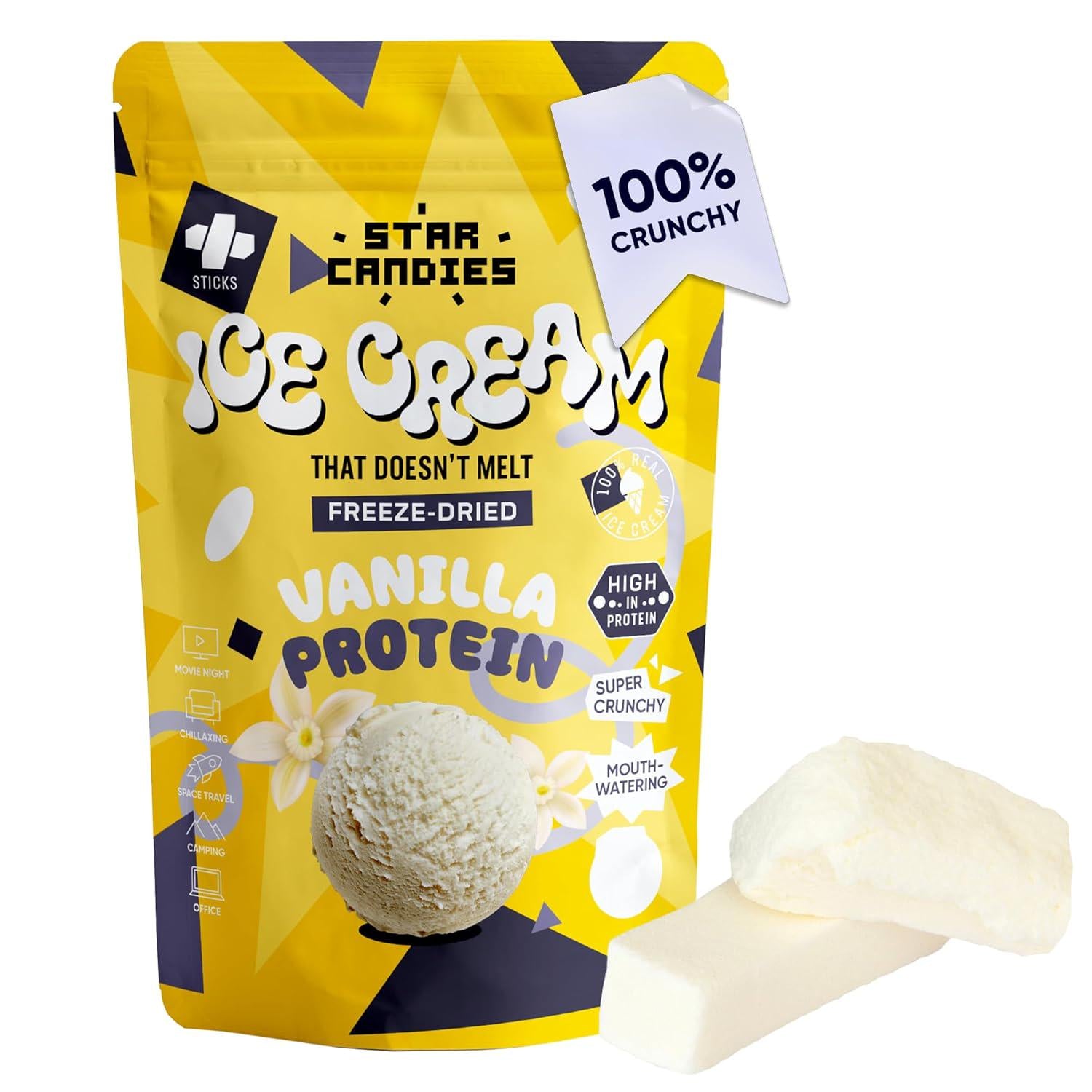 Freeze Dried High Protein Vanilla Ice Cream