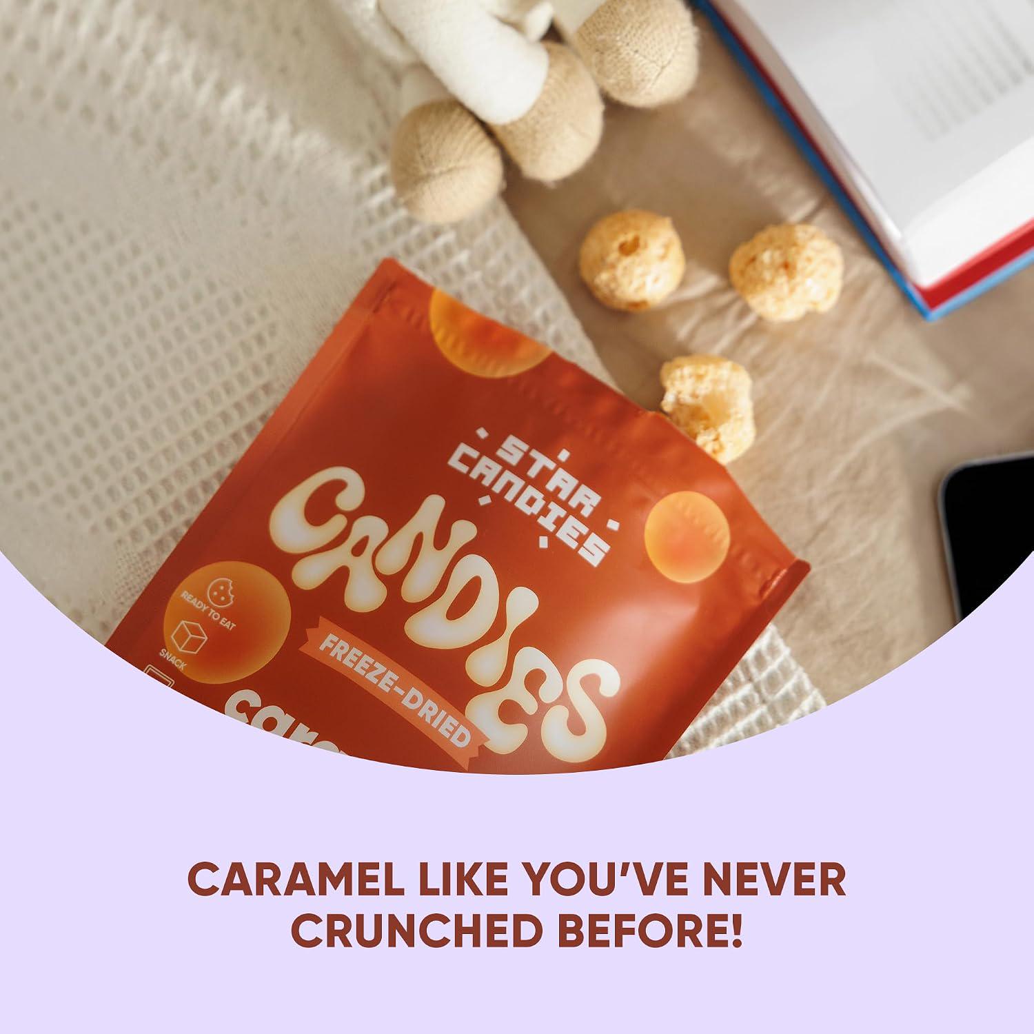 Freeze Dried Caramel Balls | Crunchy Caramel Candy with Buttery Flavor