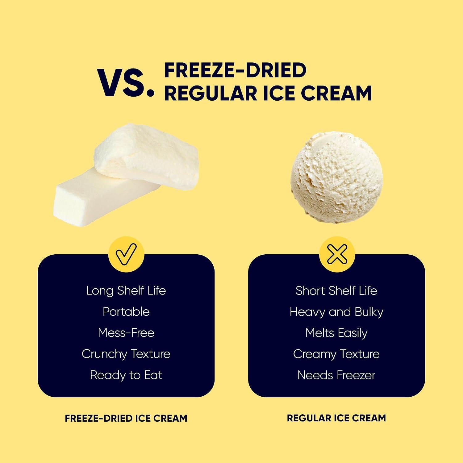 Freeze Dried High Protein Vanilla Ice Cream