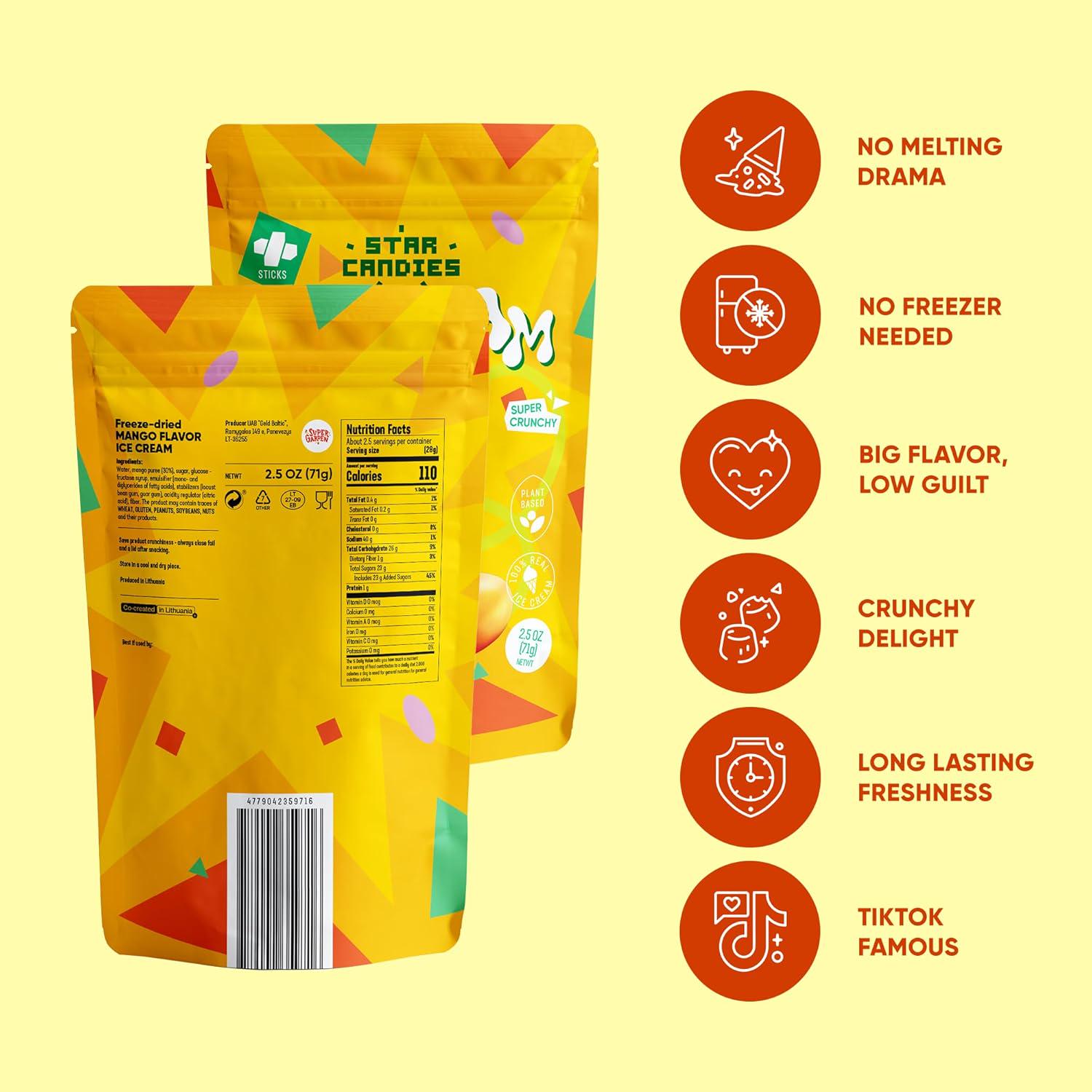 Freeze Dried Mango & Passion Fruit Ice Cream