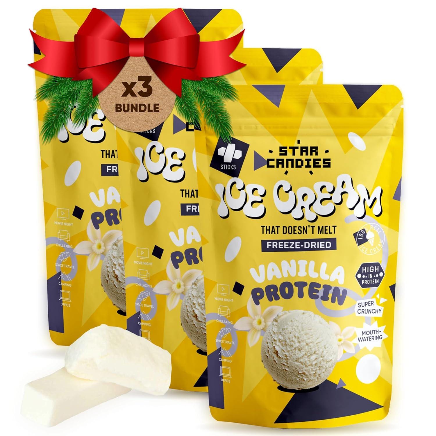 Freeze Dried High Protein Vanilla Ice Cream