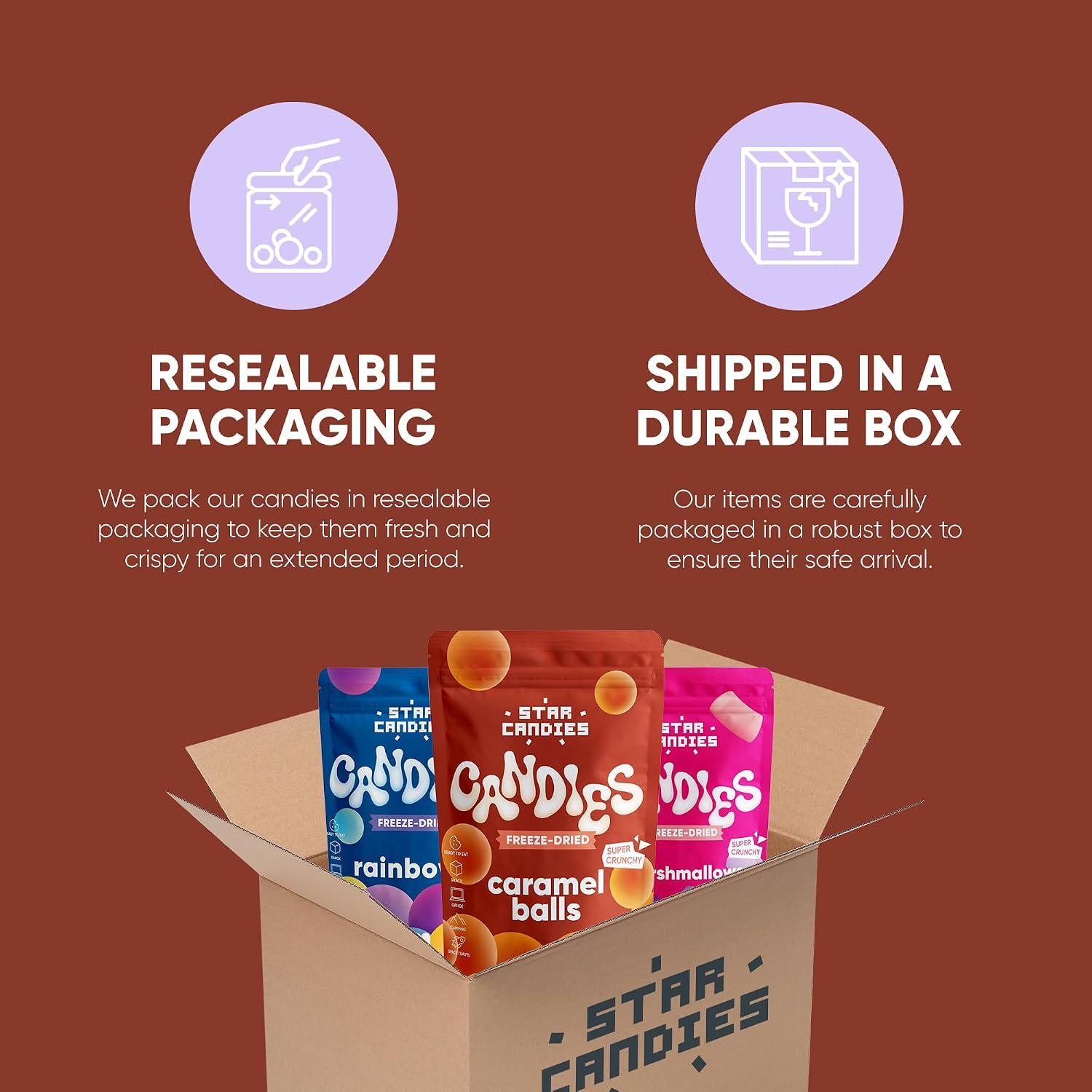 Freeze Dried Caramel Balls | Crunchy Caramel Candy with Buttery Flavor
