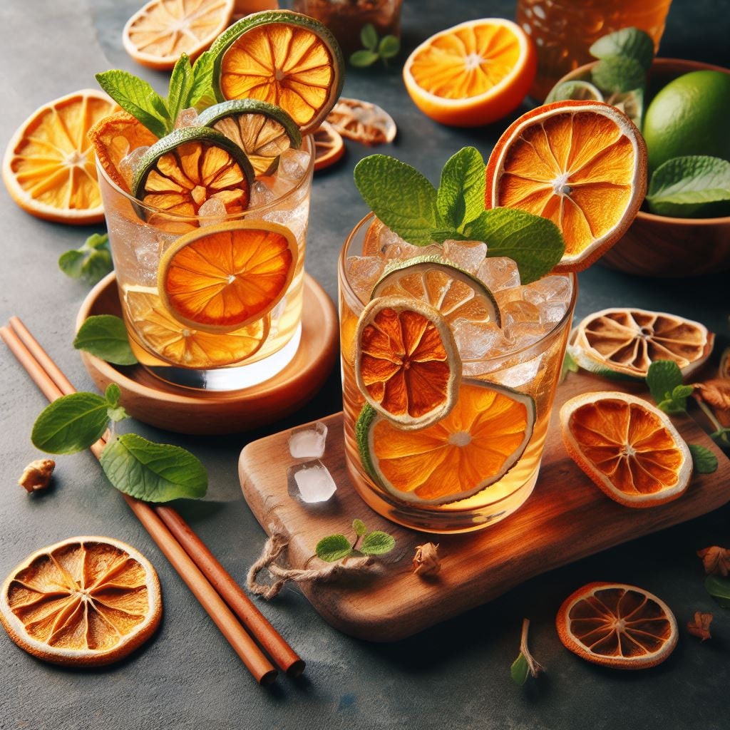 100pcs Dehydrated Orange Slices