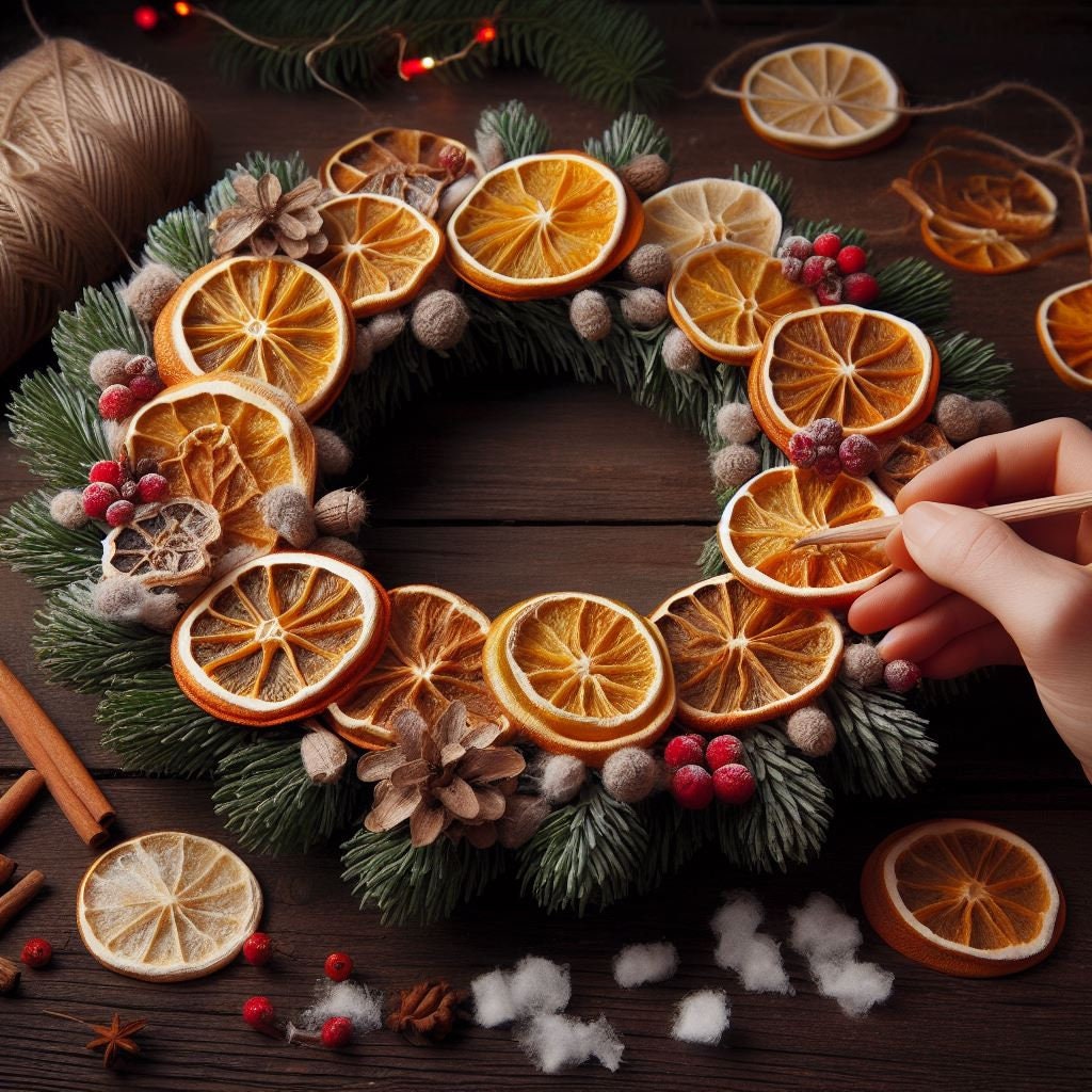 100pcs Dehydrated Orange Slices
