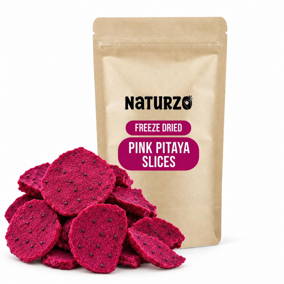 Freeze Dried Pink Pitaya Slices