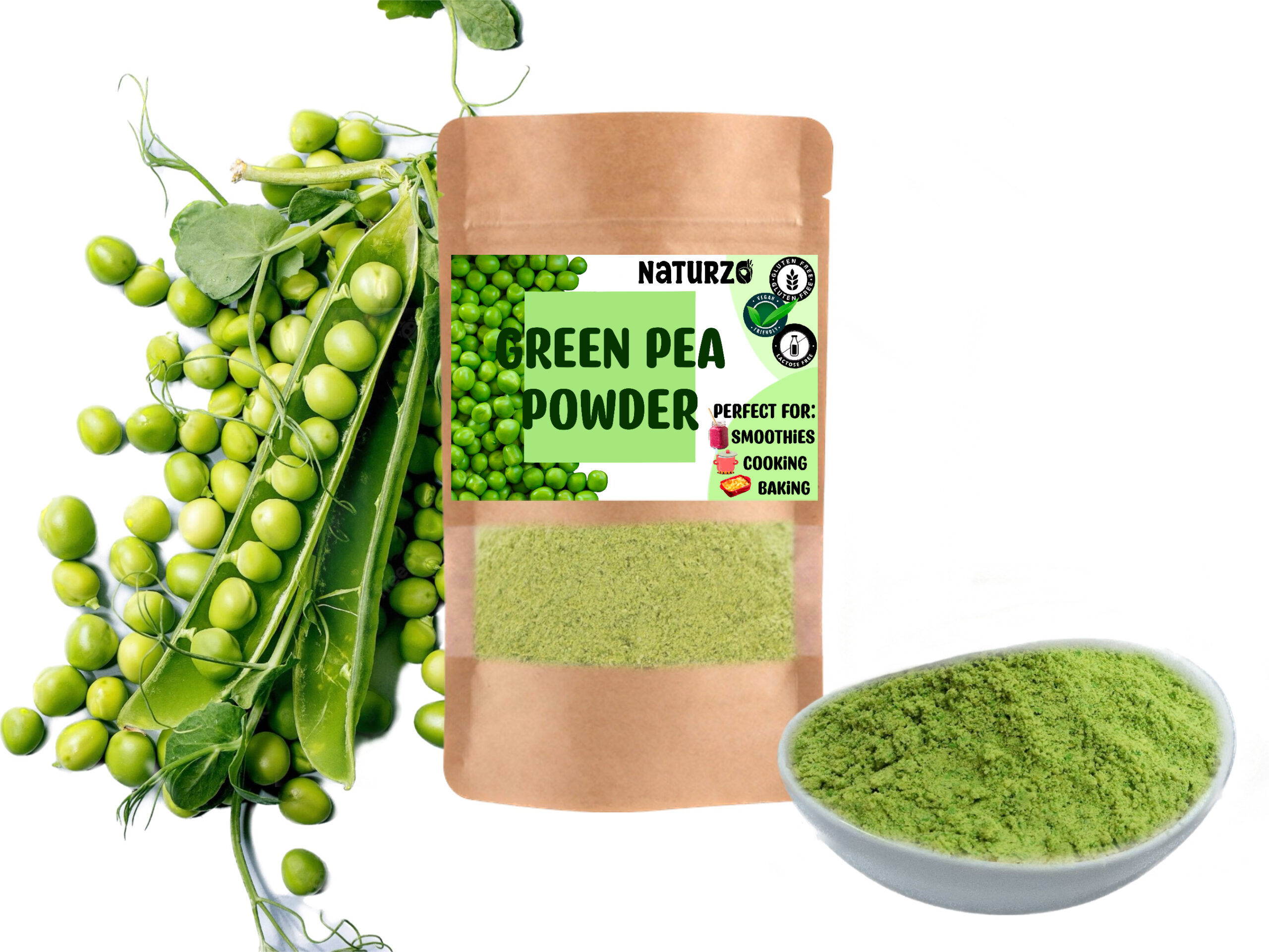 Green pea powder
