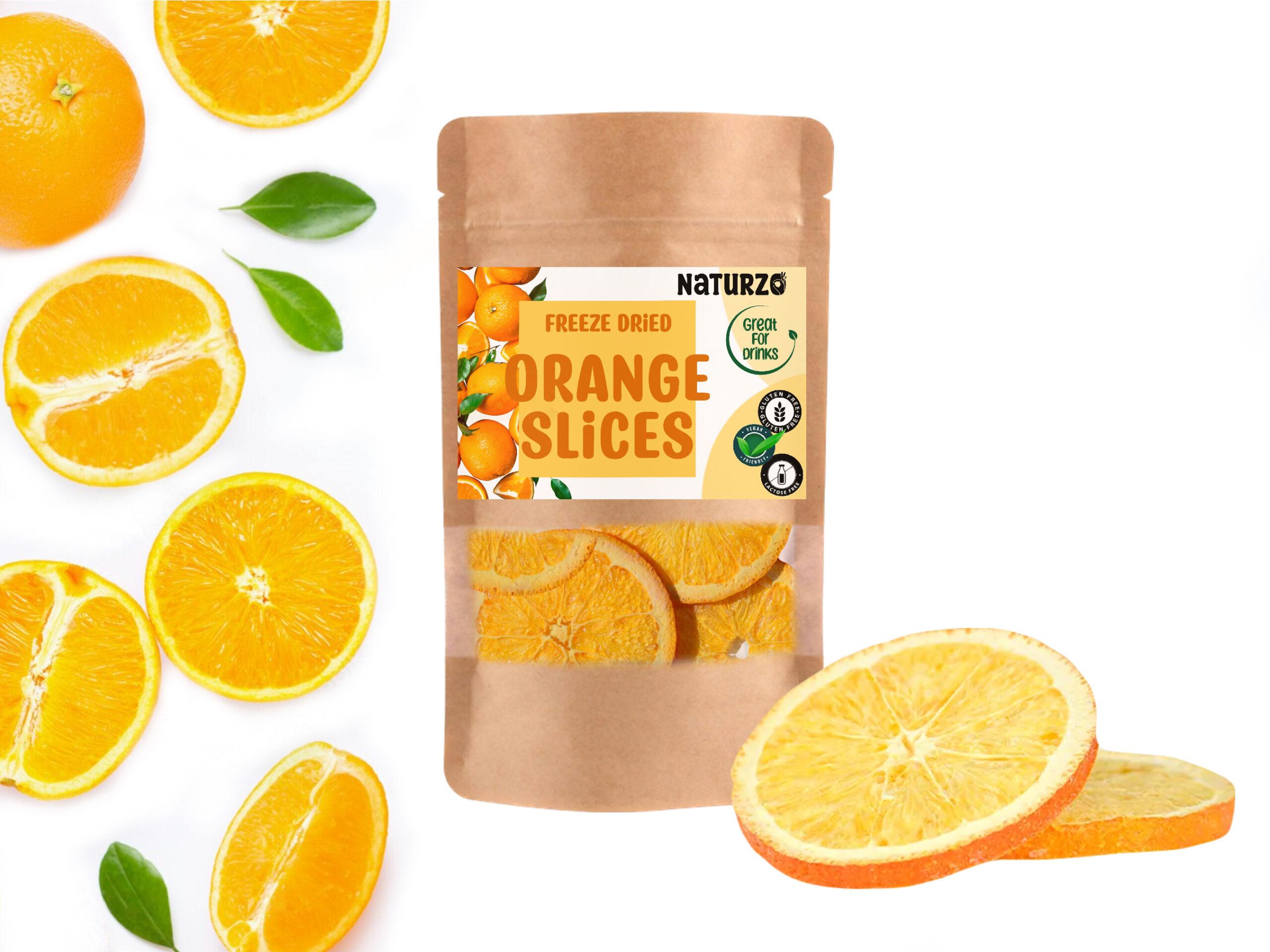 FREEZE DRIED ORANGE Slices Rounds Fruit Citrus 