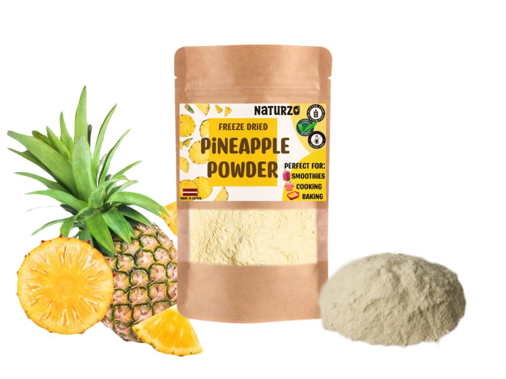 Freeze dried Pineapple powder • naturzo.com