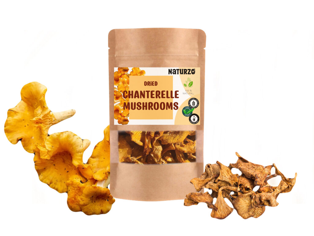 Dried Chanterelle mushrooms •