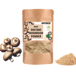 Fine powder of dried shiitake mushrooms